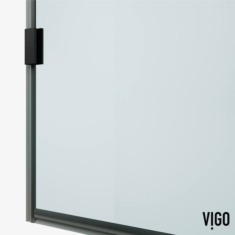 VIGO Arden 34" W x 78" H Frameless Fixed Shower Screen