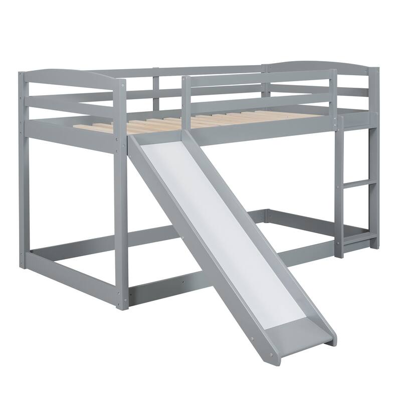 Bunk Bed with Convertible Slide and Ladder