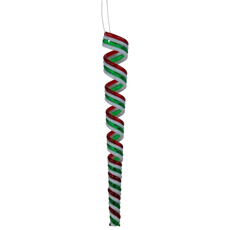 Pack of 4 Candy Curls Christmas Ornaments 7"