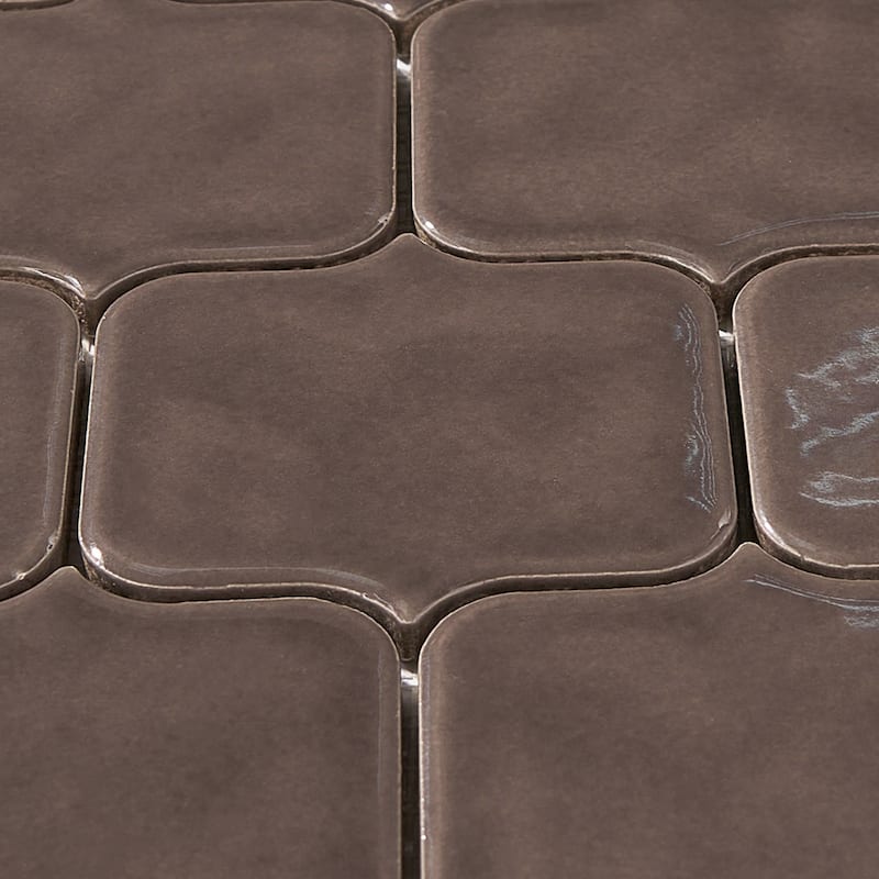 Modern Arabesque Glossy Porcelain Mosaic Tile