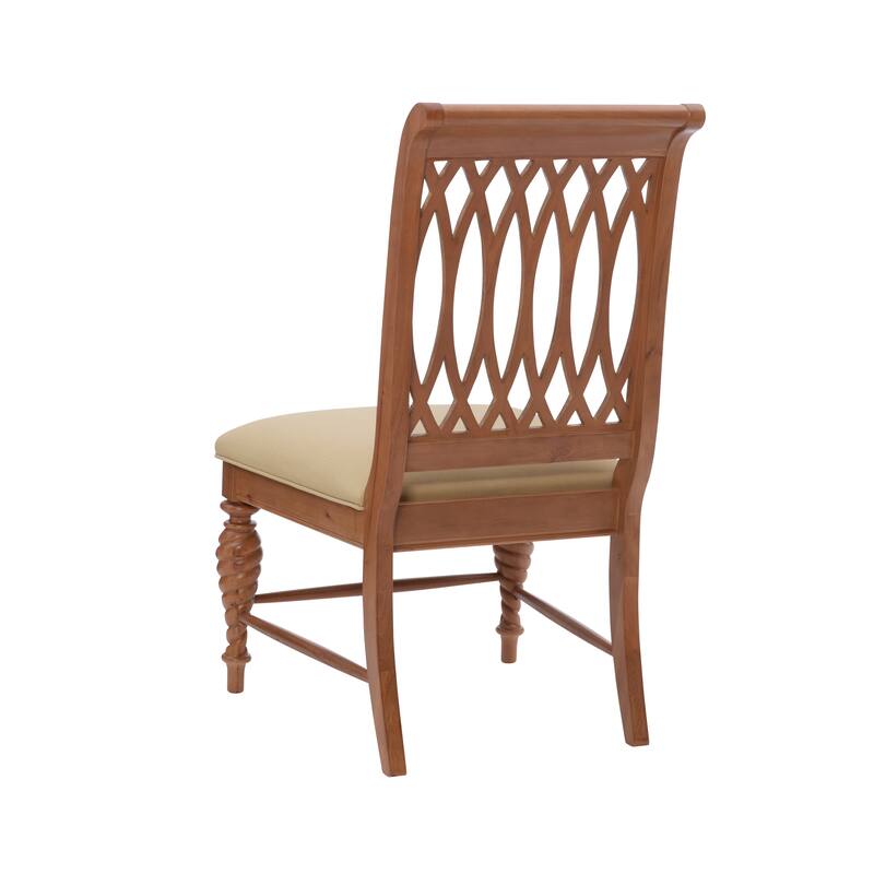 Linon Holden Solid Wood Farmhouse Side Dining Chair (Set of 2)