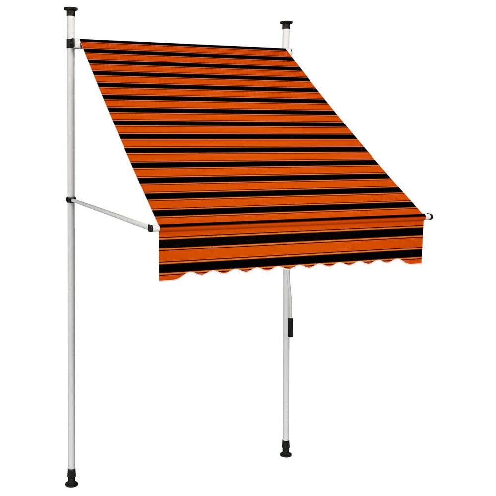 Vidaxl Vidaxl Manual Retractable Awning 39 4 Orange And Brown Orange From Overstock Com Daily Mail