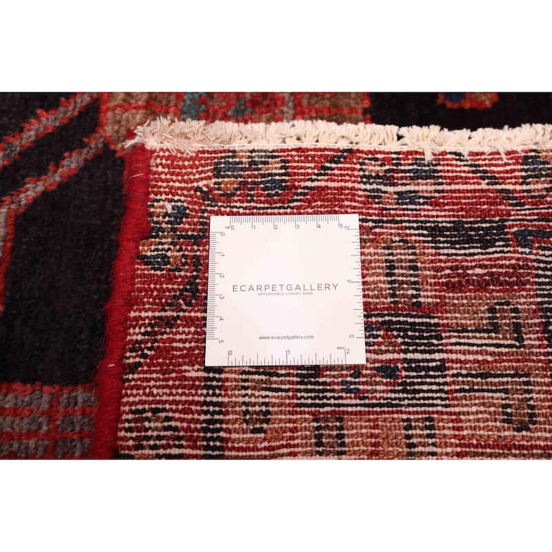 ECARPETGALLERY Hand-knotted Anadol Vintage Navy Wool Rug - 5'7 x 10'10