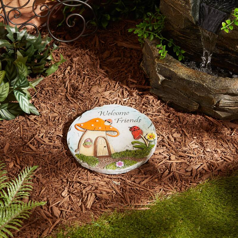 Sunflower Dot Flip Flop Stepping Stone