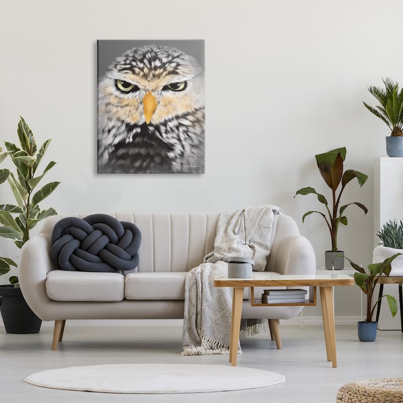 Stupell Owl Wildlife Portrait Canvas Wall Art Design by Nidhi Wadhwa ...