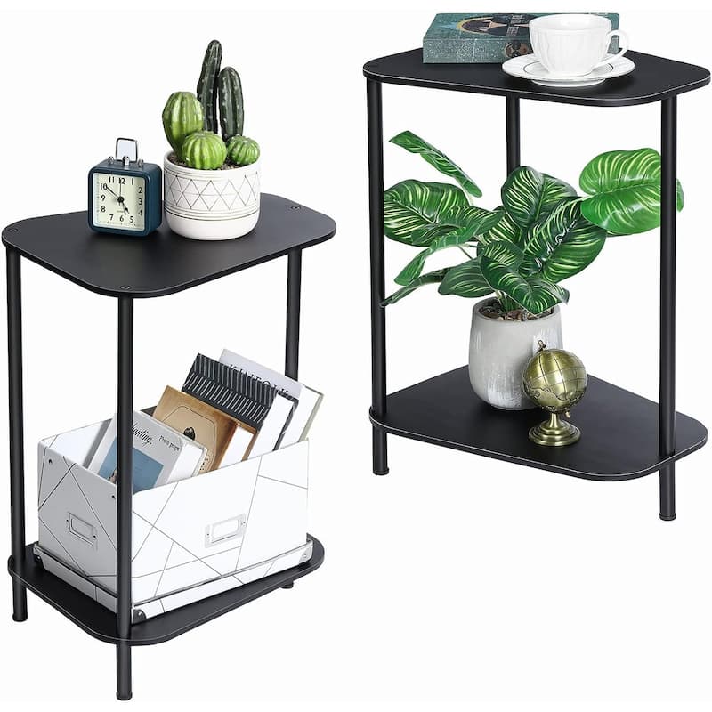 Small End Tables Living Room Set of 2