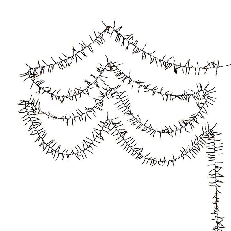 Kurt Adler CUL 1000-Light 33-Foot Cluster Light Set with Classic White 3MM LED Bulbs