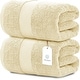 preview thumbnail 45 of 92, White Classic Luxury Cotton Oversized Bath Sheet 35x70 - Set of 2