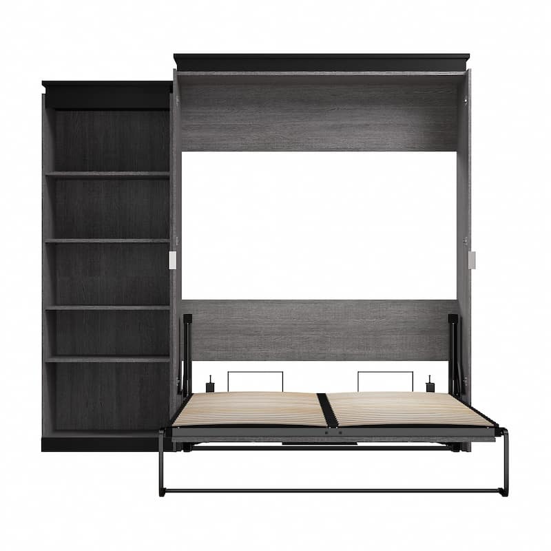 Orion Queen Murphy Bed with Shelves (97W) by Bestar