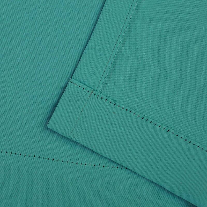 Superior Solid Machine Washable Room Darkening Grommet Blackout Curtains, Set of 2