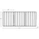preview thumbnail 23 of 24, 3-Panel Indoor Foldable Dog Gate - 54x24-Inch Wood Freestanding Pet Fence