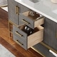 preview thumbnail 41 of 143, Altair Wildy Bathroom Vanity with White Composite Stone Top without Mirror