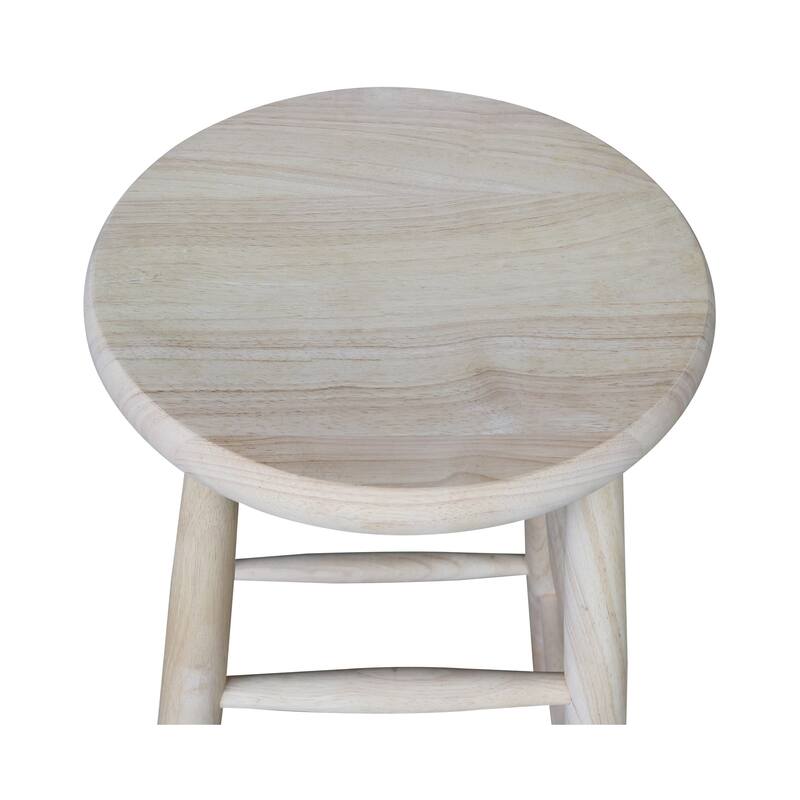International Concepts Round Scooped Seat Stool