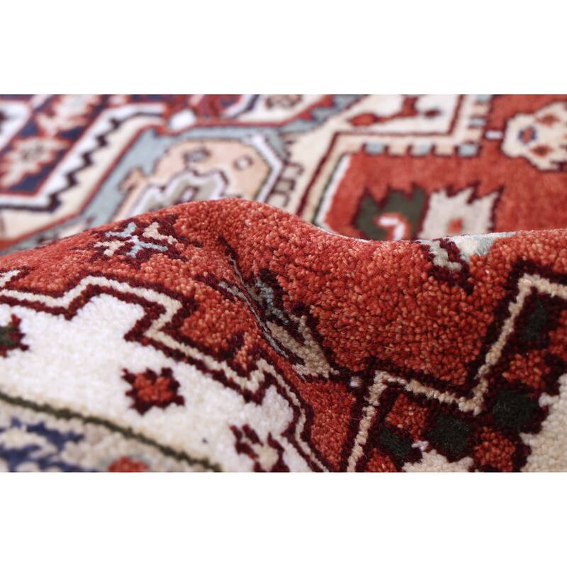 ECARPETGALLERY Hand-knotted Serapi Heritage Dark Copper Wool Rug - 8'0 x 10'0