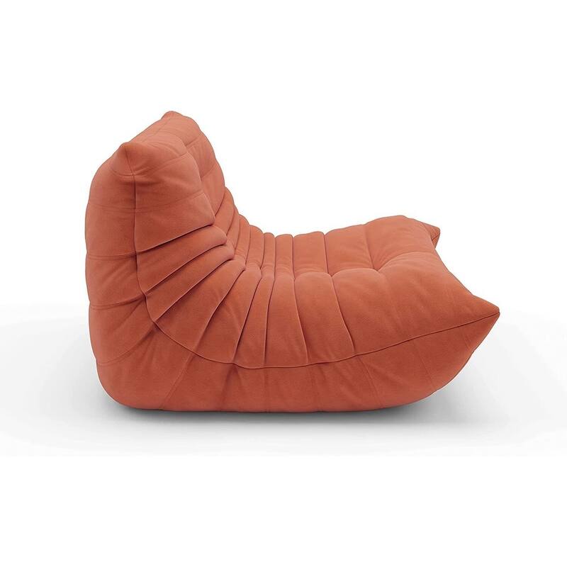 Fireside Chair Single Sofa Teddy Fabric Bean Bag Chair