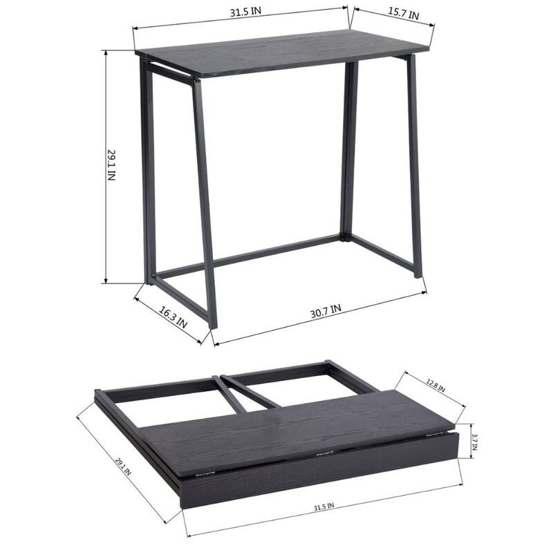 HomyLin Folding Desk Study Corner Writing PC Office Sofa Table