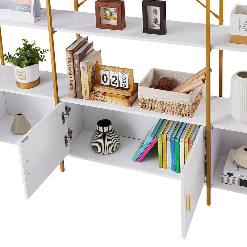 78 Inch 4 Tiers Home Office Bookcase Bookshelf