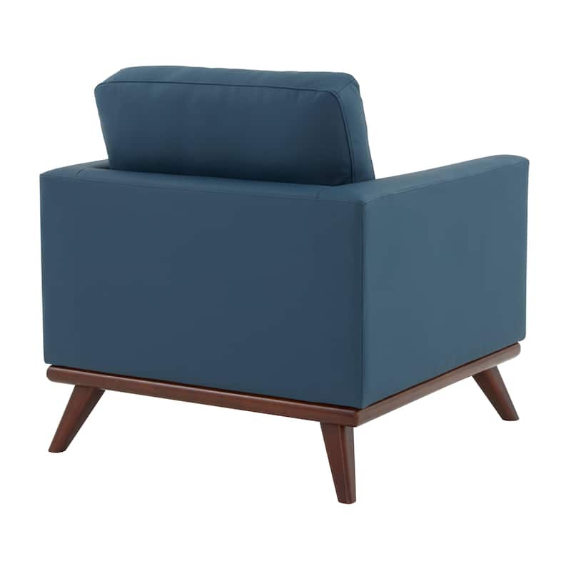 Chester Modern One-Seater Sofa Leather Or Mesh Upholstery Accent Arm Chair for Living Room Bedroom Lounge - 33.46