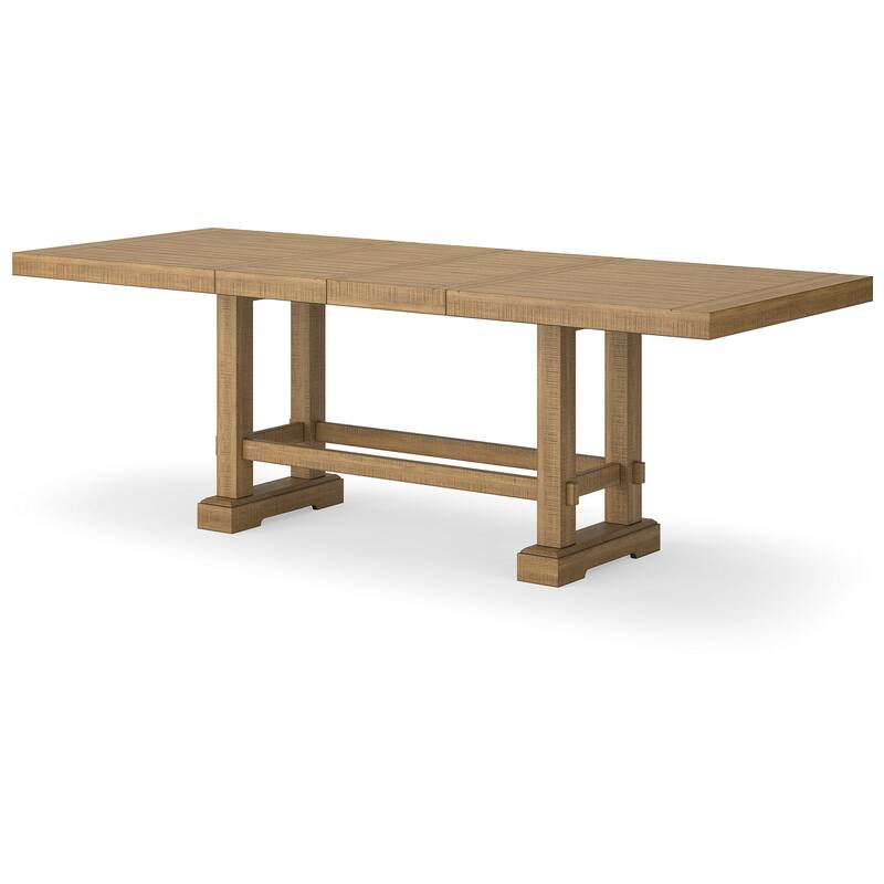 Signature Design by Ashley Havonplane Gray/Brown Counter Height Dining Table and 2 Bar stools and Bench