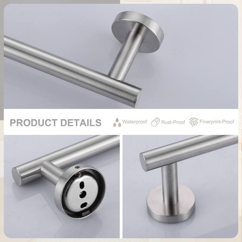 WOWOW Mutiple length Wall Mounted Stainless Steel Towel Bar