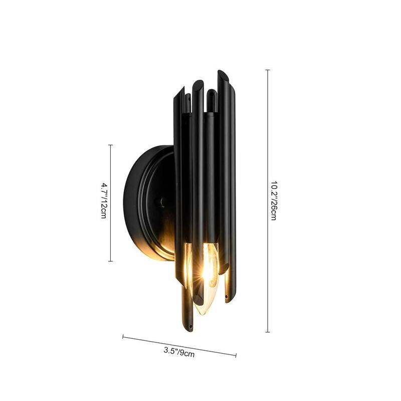 1-Light Modern Stylish Multiple Iron Tube Wall Lamp