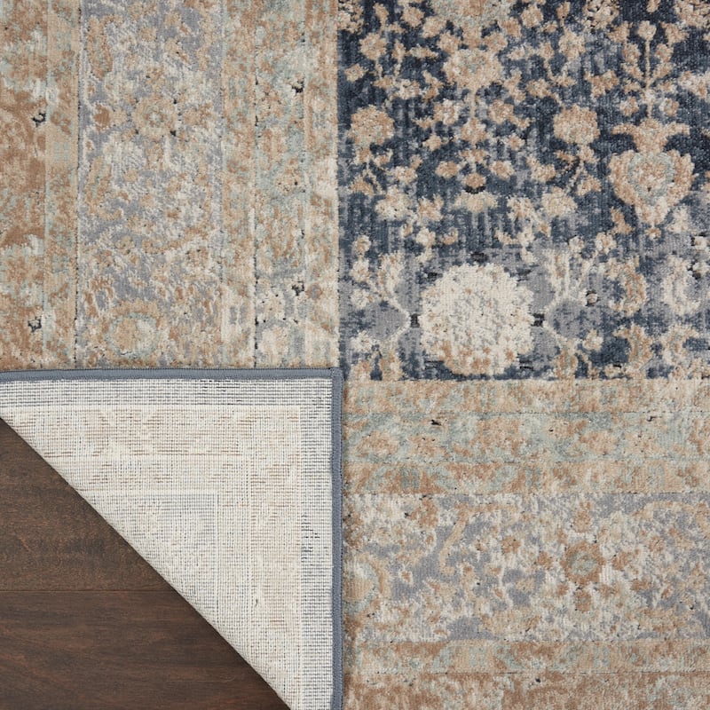 Malta Textured Botanical Persian Vintage Area Rug