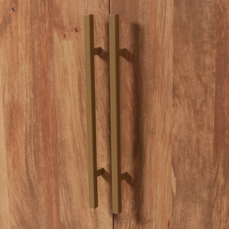 Wood Storage Cabinet with Modern Design, Brown - 31.5"W x 15.51"D x 70.87"H