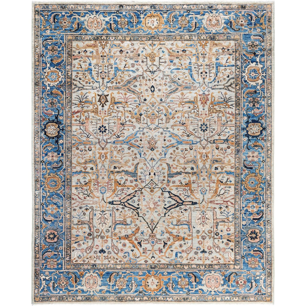 Serapi One-of-a-Kind Hand-Knotted Area Rug - Gray - 8' 0" x 9' 9"