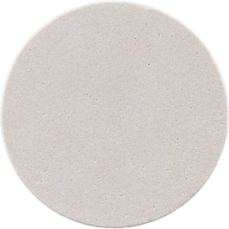 Sandstone Coasters, 4 inch round, Plain Natural - White