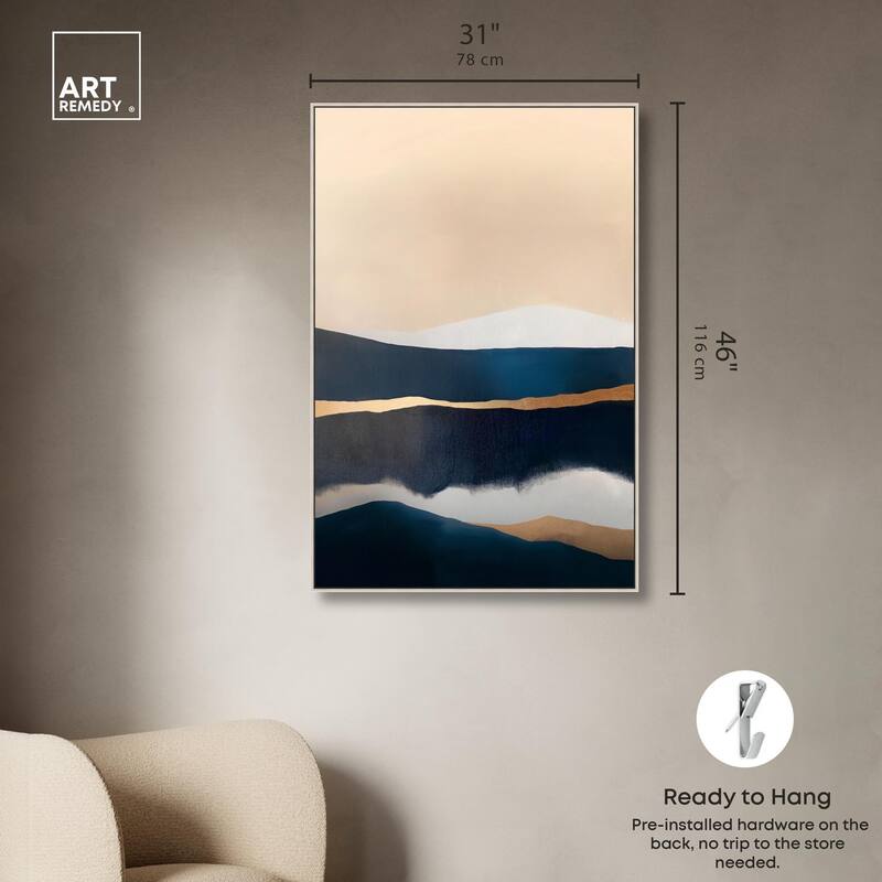 Golden Seam I Canvas by Art Remedy
