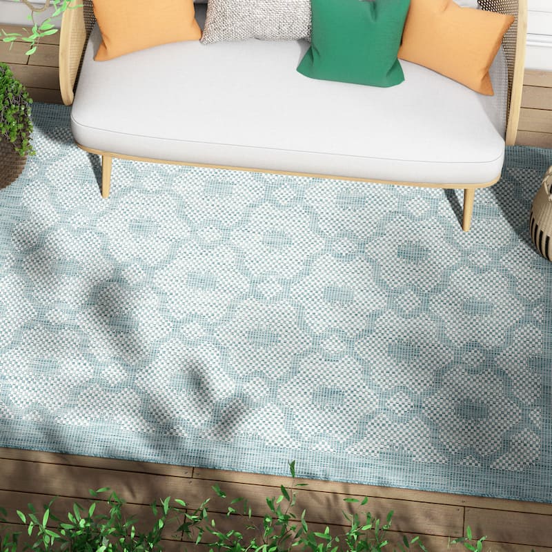 Well Woven Medusa Sol Indoor Outdoor Area Rug