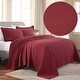 preview thumbnail 77 of 88, Superior Fleur De Lis Cotton Decorative Bedspread Set Garnet - Full