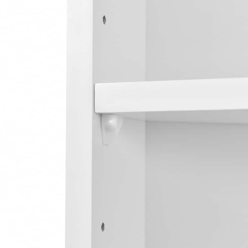 Corner Bathroom Storage Cabinet with Two Doors