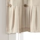 preview thumbnail 11 of 40, Lush Decor Linen Button Window Curtain Valance