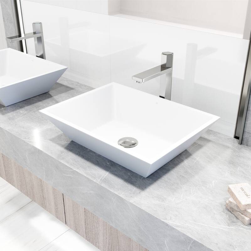 VIGO Nova 10" H Single Handle Single Hole Vessel Bathroom Faucet