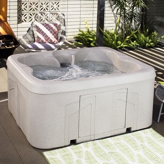 Lifesmart LS100 4-Person 13-Jet 110v Plug and Play Spa with Underwater LED Light