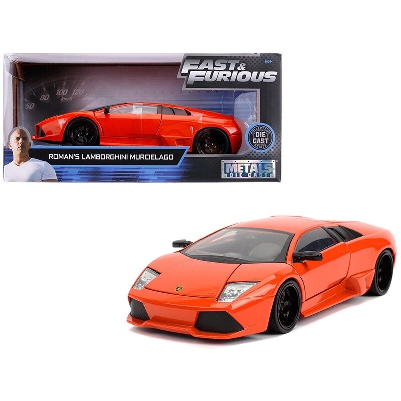 Shop Roman S Lamborghini Murcielago Orange Fast Furious Movie 1 24 Diecast Model Car By Jada Overstock 30081595