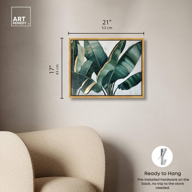 Jungle Jewel Jade I Canvas by Art Remedy