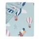 preview thumbnail 3 of 3, Bedtime Originals Up Up & Away Hot Air Balloon Animals Fitted Crib Sheet - Blue