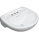 preview thumbnail 1 of 1, PROFLO PF5004 Lisbon Valley 20-1/4" Oval Vitreous China Pedestal White