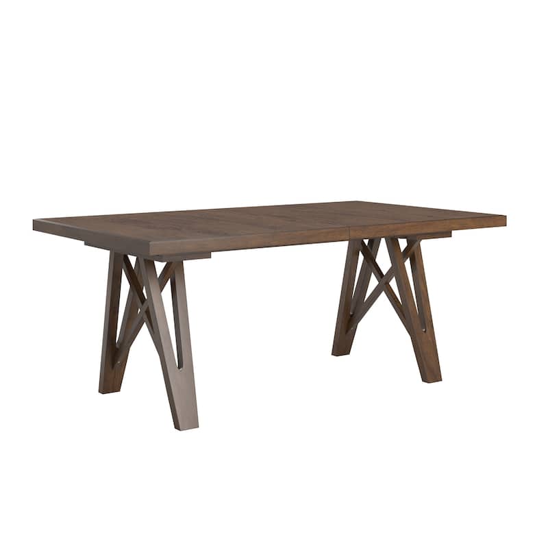 Harstad 72"-90" Wood Finish Extendable Dining Set by iNSPIRE Q Modern