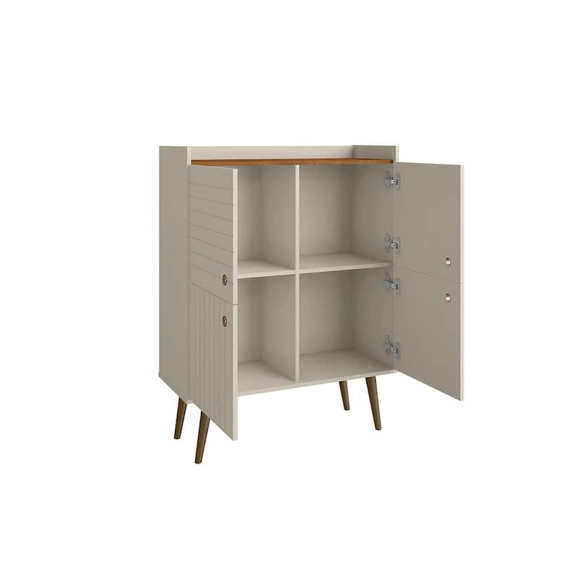 Manhattan Comfort Bogart 45.5" Mid-Century Modern Accent Cabinet