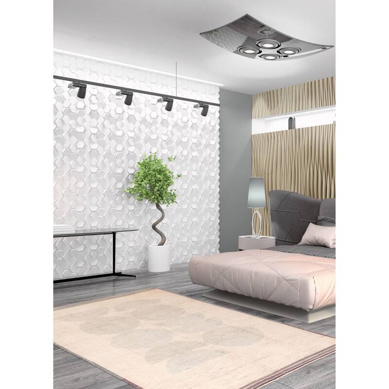 ECARPETGALLERY Hand-knotted Pak Finest Marrakesh Ivory Wool Rug - 9'5 x 11'8