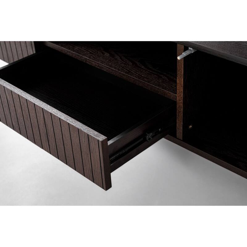 Modrest Calhoun Modern Smoked Ash TV Stand