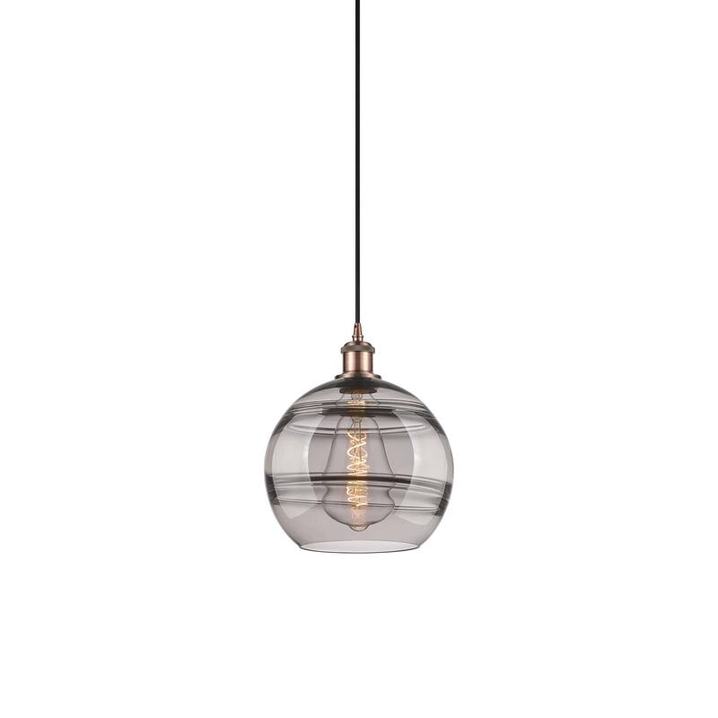 Innovations Lighting 516-1P-12-10 Rochester Pendant Rochester 10" Wide - Antique Copper / Smoked