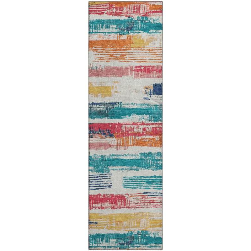 Premium Washable Super Soft Abstract Stripes Mayfield Rug