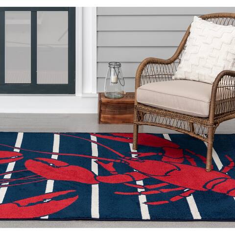 Loomaknoti Tecopa Kartaleya Blue Area Rug