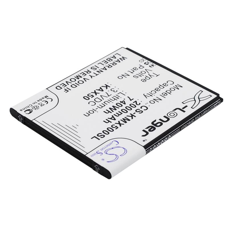 Battery for KAZAM Trooper X5.0 KAX50 KAX50-XJFAL009330 Mobile CS-KMX500SL - Black