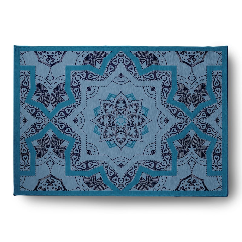 Shawl Rug - Unreal Teal - 4' x 6'