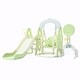 preview thumbnail 3 of 18, 6-in-1 Toddler Slide and Swing Set - Kids Playground Climber Playset with Soccer Goal, 2 Basketball Hoops, and Ring